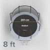 Trampolina Rebel Active PRO 8ft/244 cm, siatka, drabinka